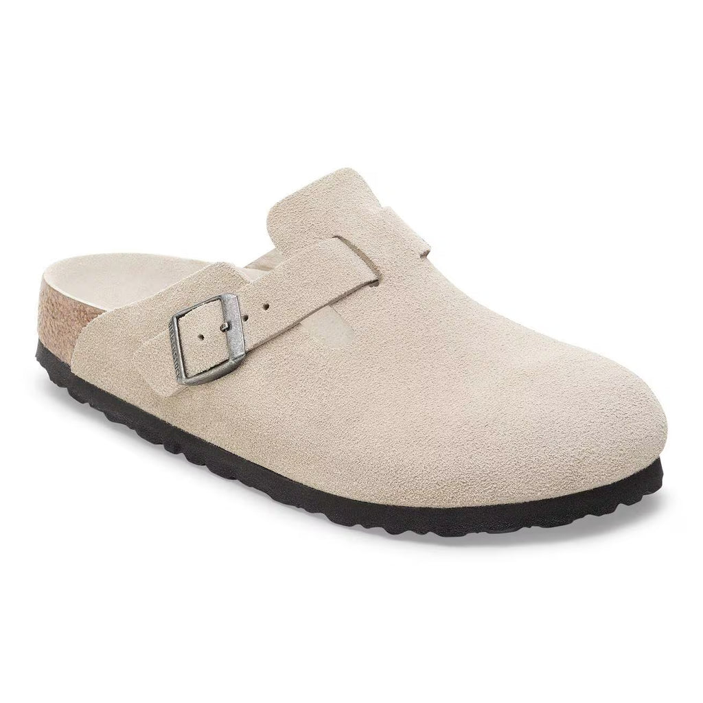 Birkenstock - Boston lit de pied souple beige