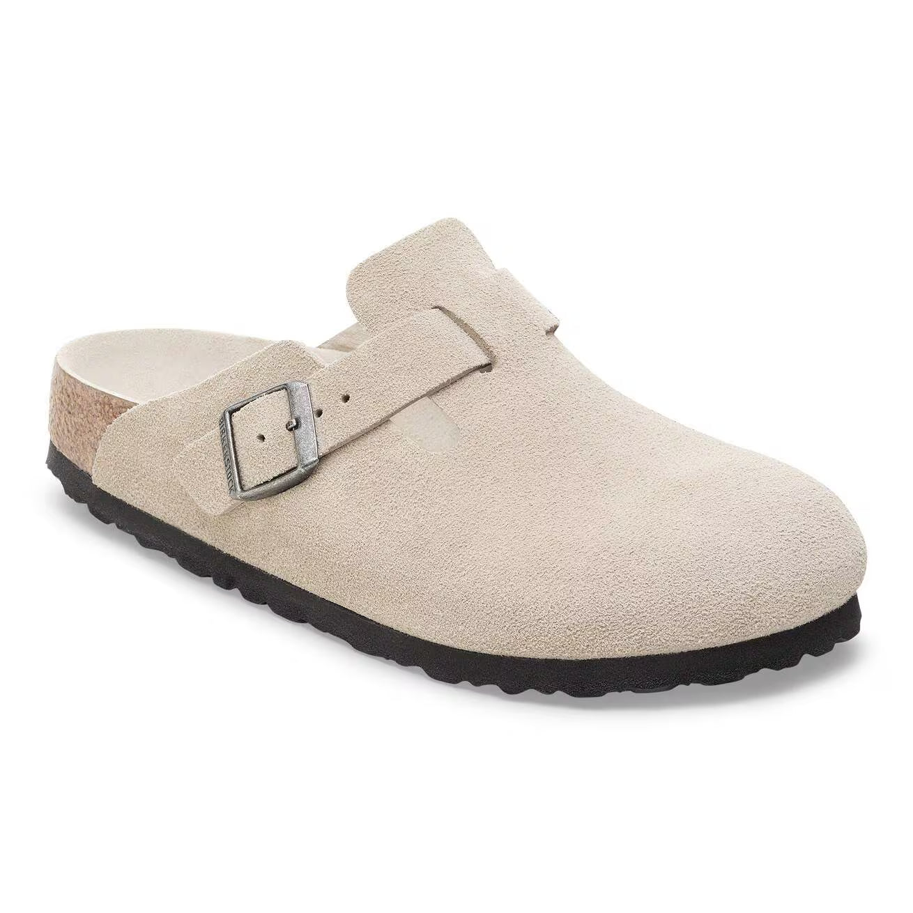 Birkenstock - Boston lit de pied souple beige