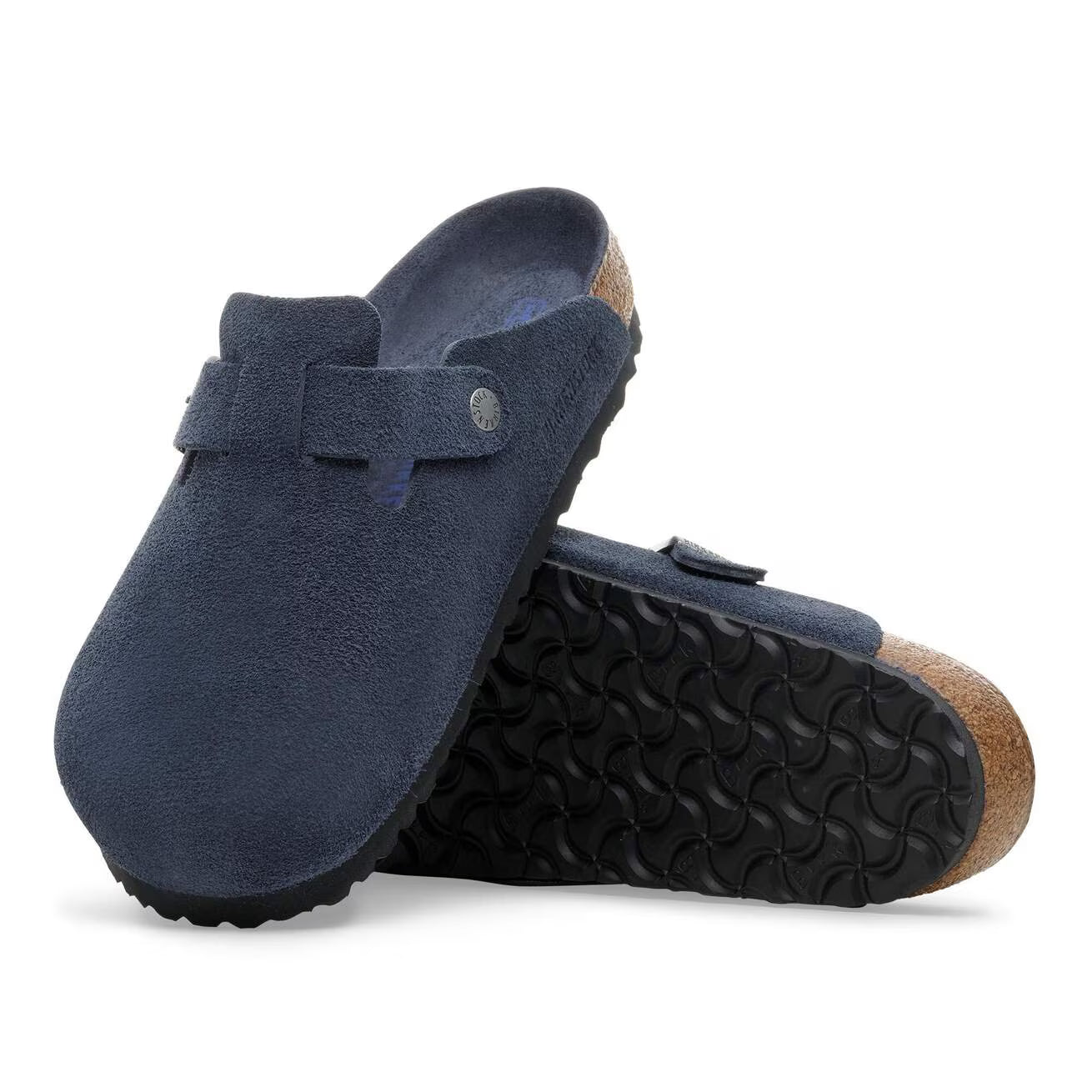 Birkenstock - Boston lit de pied souple bleu marine