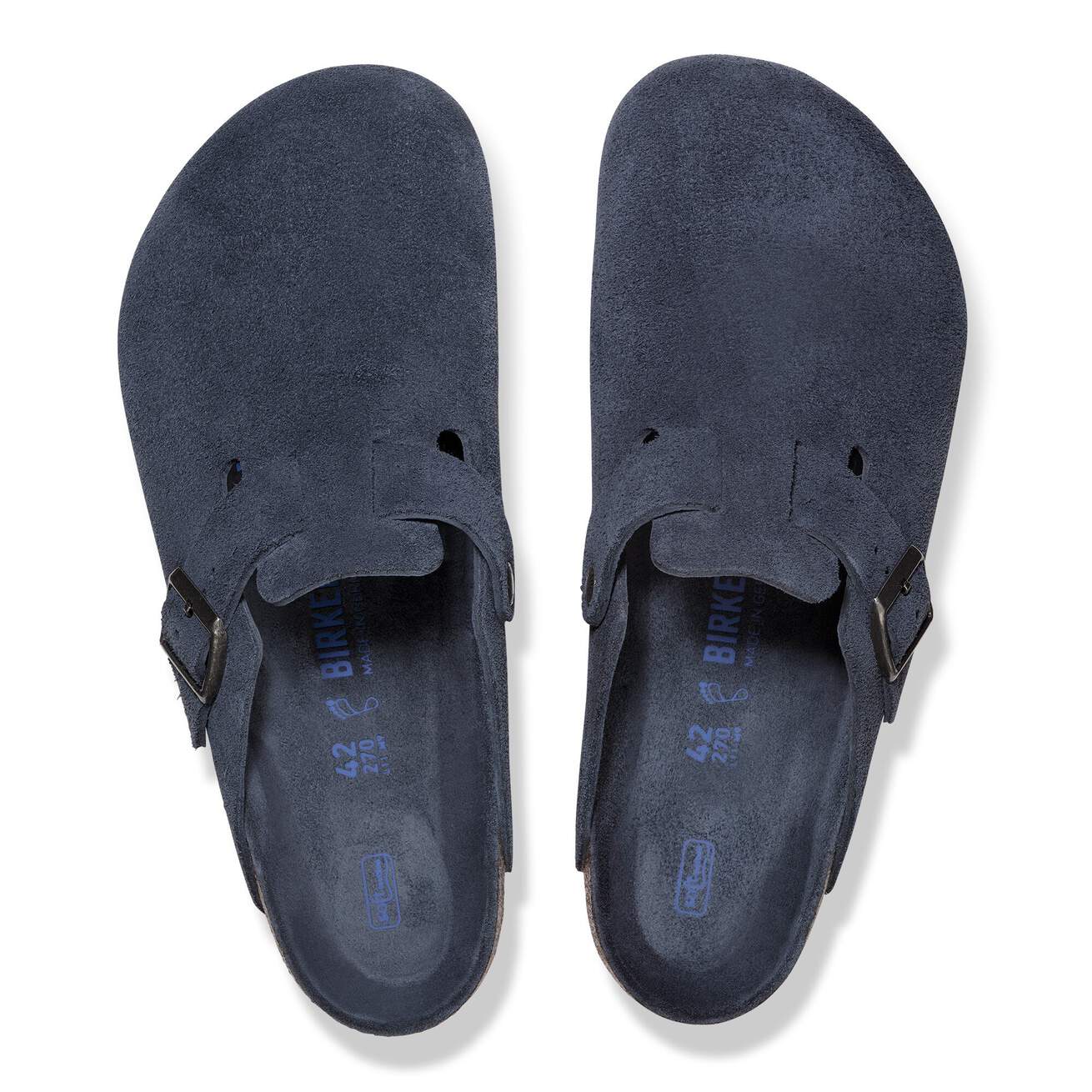 Birkenstock - Boston lit de pied souple bleu marine