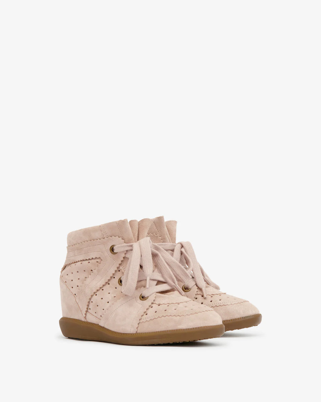 Isabel Marant - Bobby Suède Perforé Pale Pink