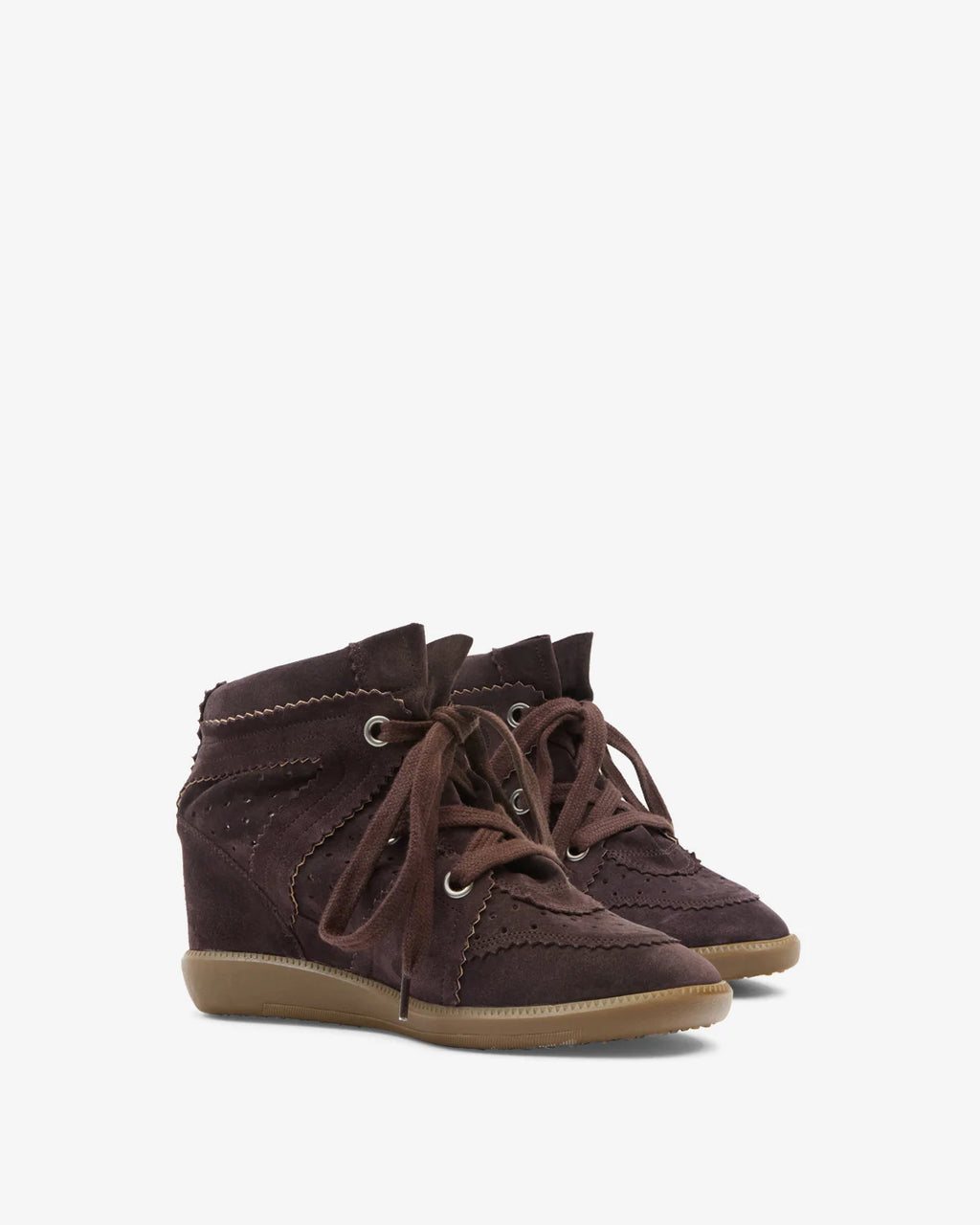Isabel Marant, Bobby cuir velours chocolat