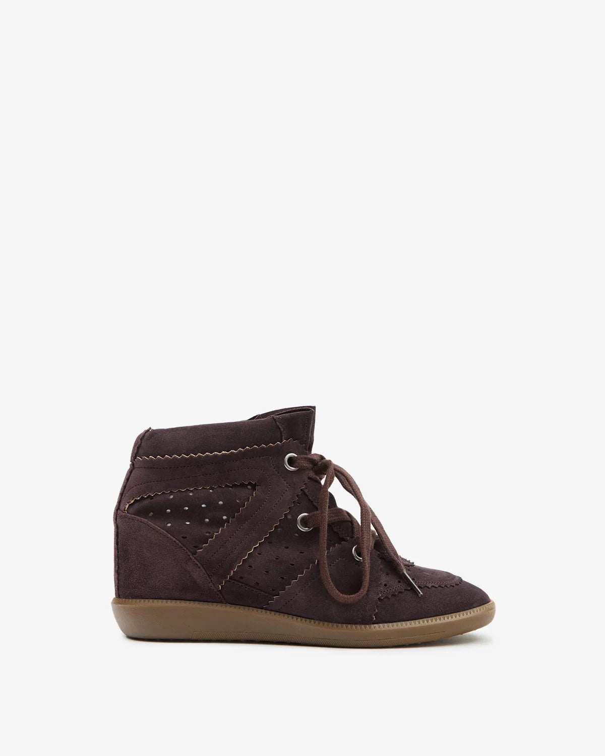 Isabel Marant, Bobby cuir velours chocolat