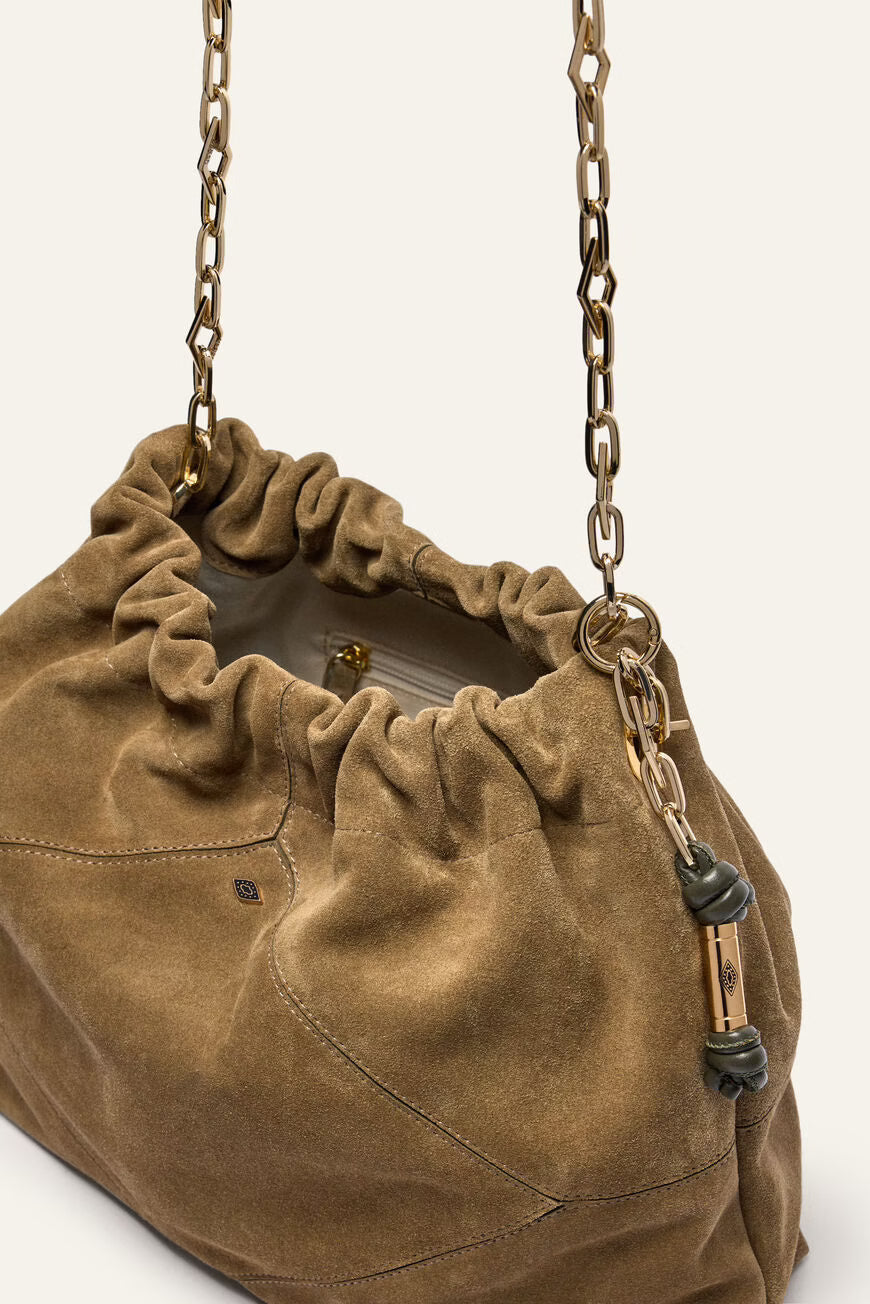 Ba&sh -Tote June Cuir Kaki