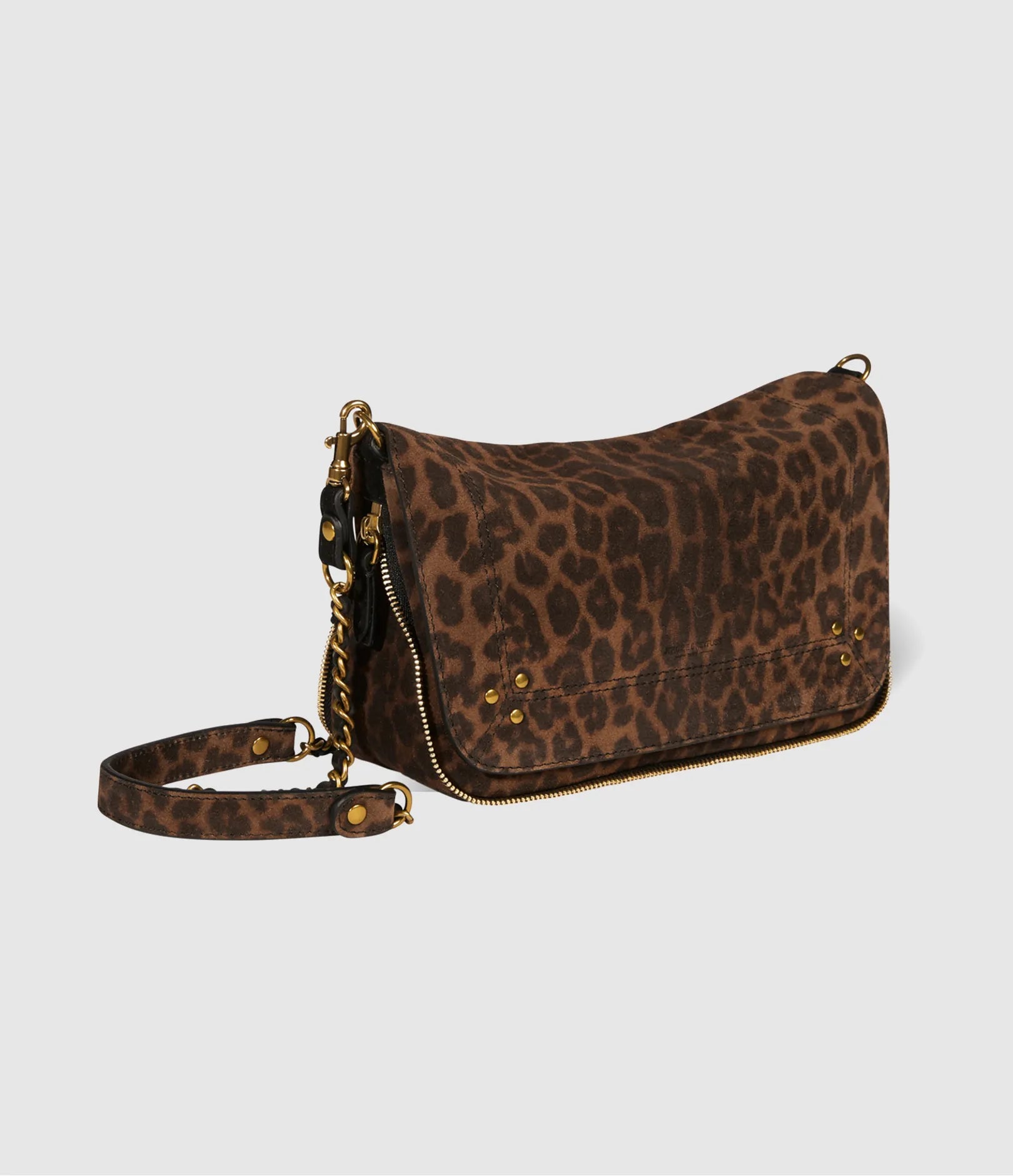 Jérôme Dreyfuss - Bobi S Croûte Velours Imprimé Léopard Naturel