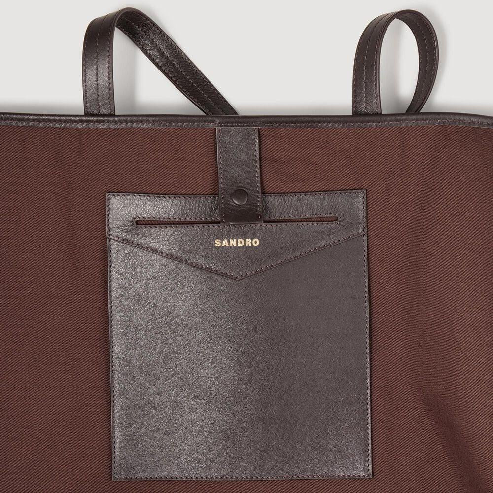 Sandro - Sac Cabas Suède Marron