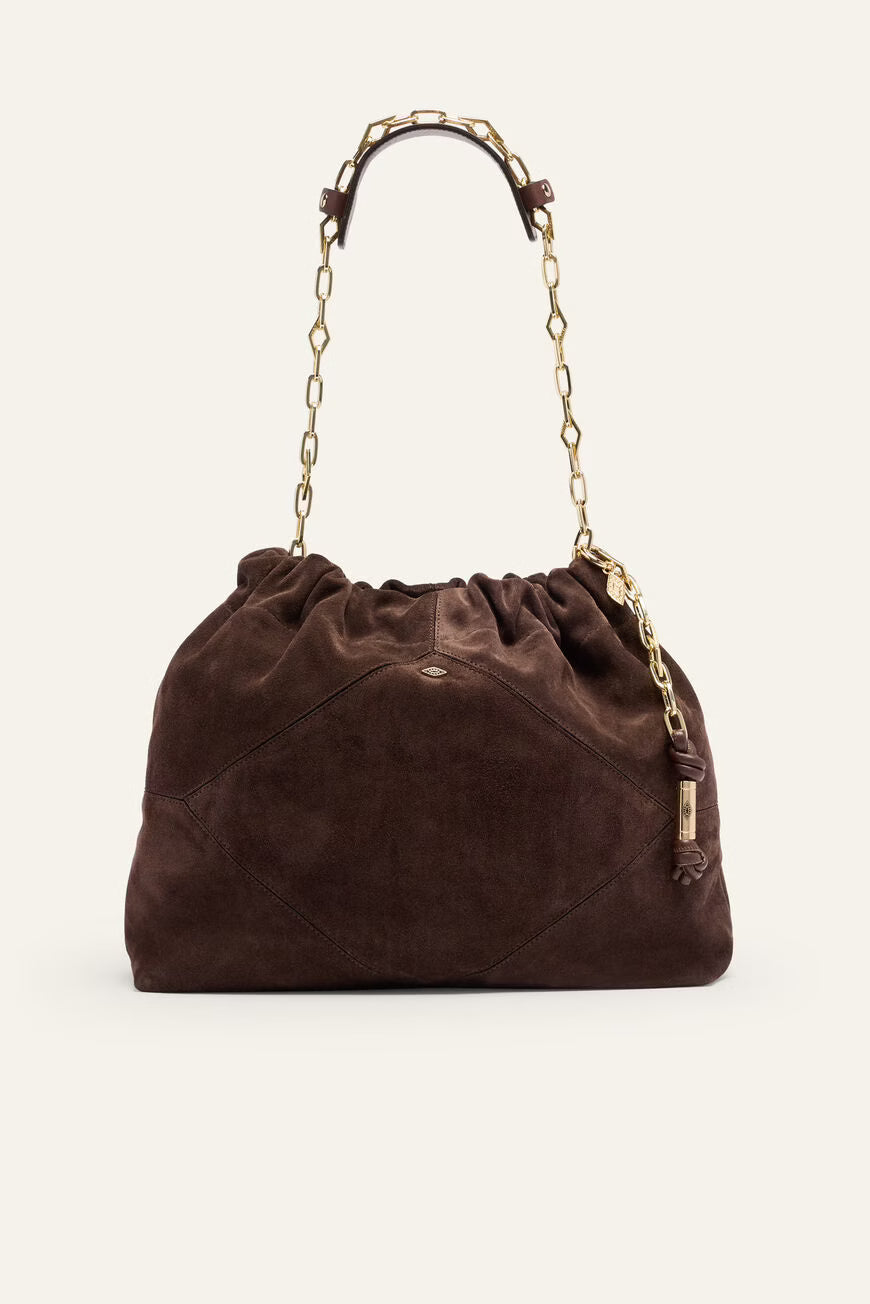 Ba&sh - Sac June Cuir Chocolat