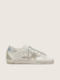 Golden Goose Super-Star avec son contrefort argenté et lettrage clous métal