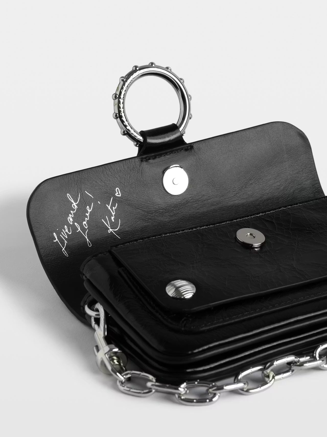 Zadig & Voltaire - Kate Wallet Vintage Patent Noir