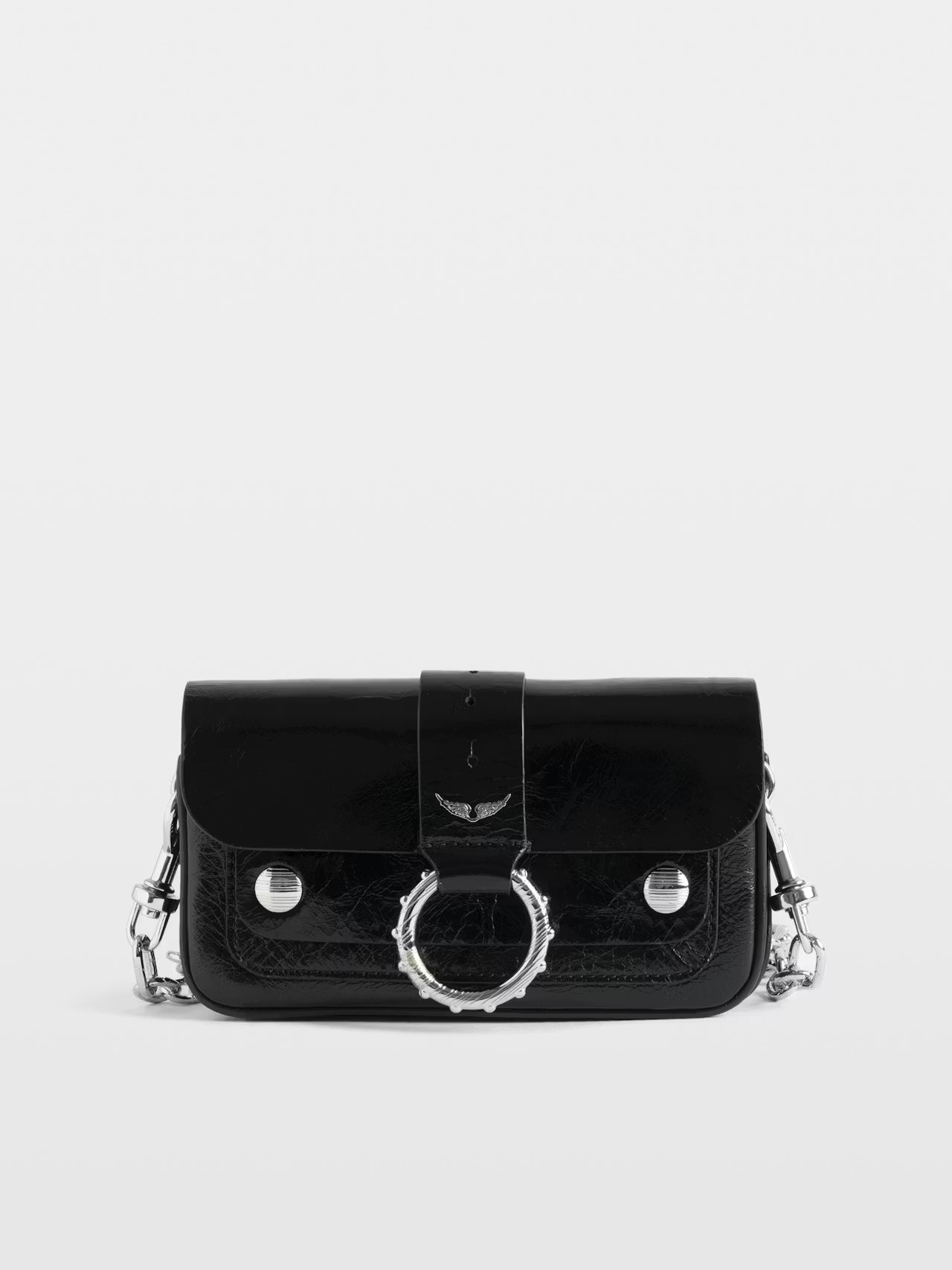 Zadig & Voltaire - Kate Wallet Vintage Patent Noir
