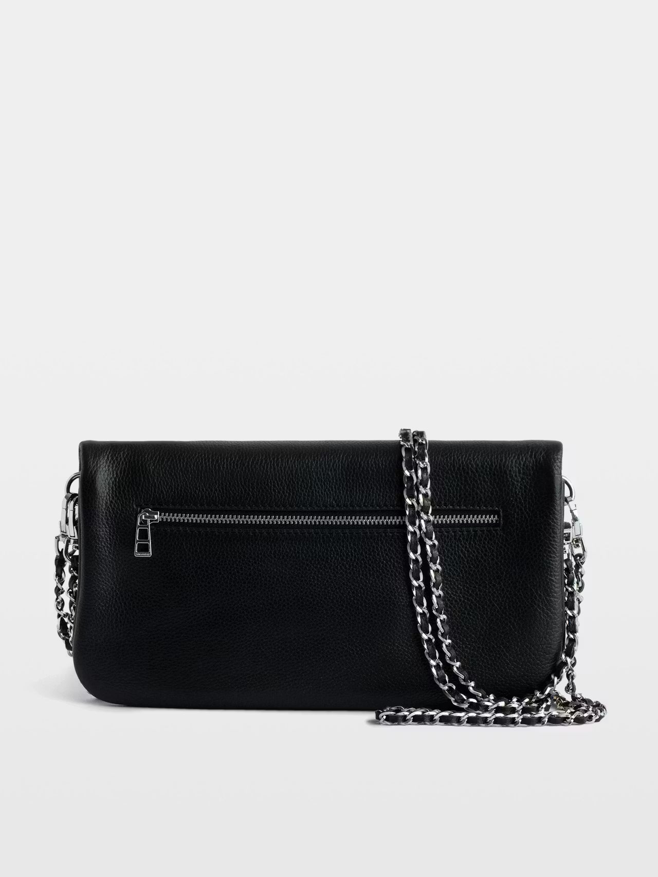 Zadig & Voltaire - Pochette Rock Cuir Grainé Noir
