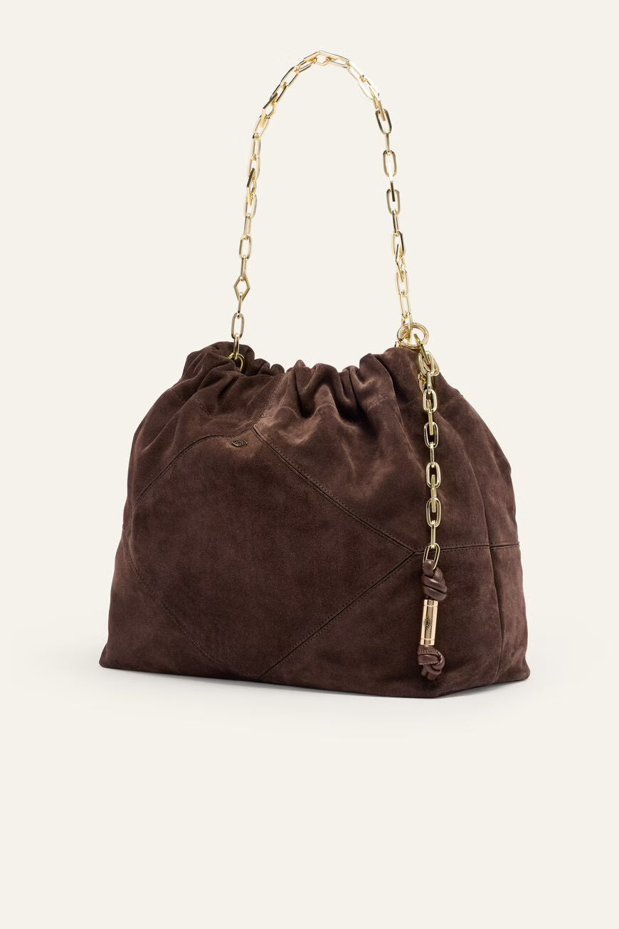 Ba&sh - Sac June Cuir Chocolat